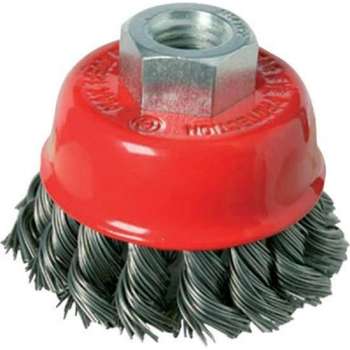 Silverline Stalen Komborstel met Getordeerd Draad (65 mm)