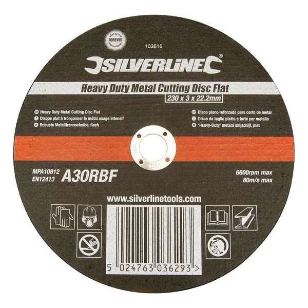 Silverline 103616 Doorslijpschijf Heavy Duty - 230 x 3 x 22,23mm - Metaal Silverline 103616 Doorslijpschijf Heavy Duty - 230 x 3 x 22,23mm - Metaal