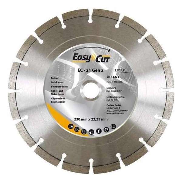 Dia. doorslijpschijf EC- 21,2 300x2,8x12x20 mm Cedima Dia. doorslijpschijf EC- 21,2 300x2,8x12x20 mm Cedima