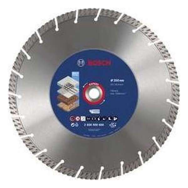 Bosch Accessories 2608900666 EXPERT multi-materiaal diamantslijpschijven, 350 x 20/25,40 x 3,3 x 15 mm Diameter 350 mm 1 stuk(s)