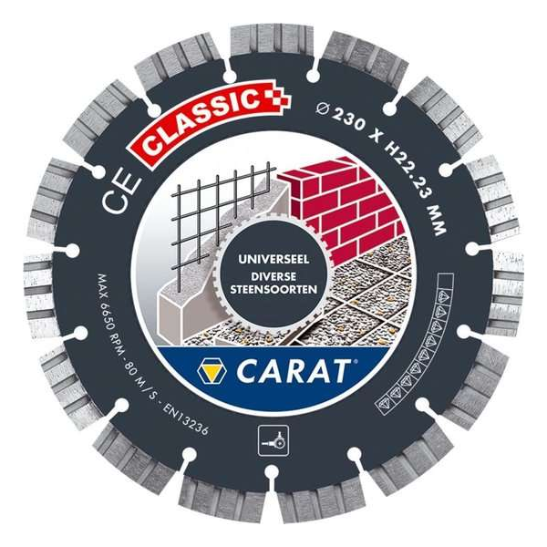Carat CEC1253000 Diamantzaagblad voor droogzagen - 125 x 22,23mm - Universeel Carat CEC1253000 Diamantzaagblad voor droogzagen - 125 x 22,23mm - Universeel