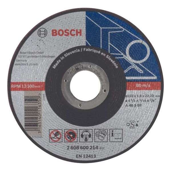 Bosch - Doorslijpschijf recht Expert for Metal AS 46 S BF, 115 mm, 22,23 mm, 1,6 mm Bosch - Doorslijpschijf recht Expert for Metal AS 46 S BF, 115 mm, 22,23 mm, 1,6 mm