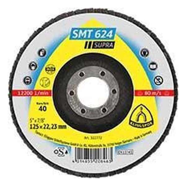 Klingspor vlaklamellenschijven SMT 624 125 mm K120 conisch Klingspor vlaklamellenschijven SMT 624 125 mm K120 conisch