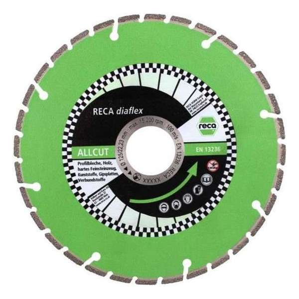 Reca Diamantschijf Diaflex All-Cut - 125x22,2 mm De Alleskunner!