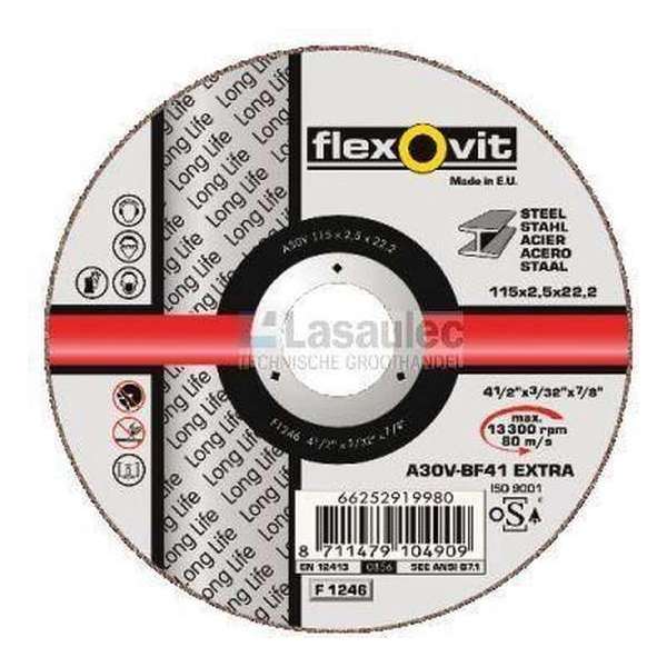 Doorslijpschijf Flexovit A30V-BF41 EXTRA 230x2,0x22 Staal Doorslijpschijf Flexovit A30V-BF41 EXTRA 230x2,0x22 Staal