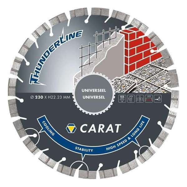 Carat universeel zaagblad brilliant Thunderline 230mm Carat universeel zaagblad brilliant Thunderline 230mm