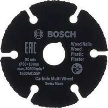 Bosch Accessories 1600A01S5X Doorslijpschijf recht 50 mm 10 mm 1 stuk(s)