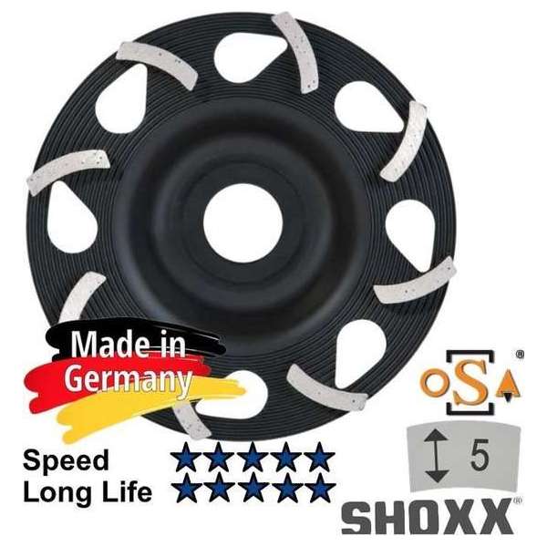 125mm x 22.23 Diamant komschijf SAMEDIA Germany - 350008 SHOXX C E5 125mm x 22.23 Diamant komschijf SAMEDIA Germany - 350008 SHOXX C E5