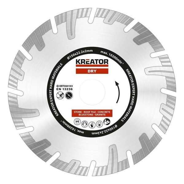 Kreator KRT084103 Diamantschijven set – Ø150MM Kreator KRT084103 Diamantschijven set – Ø150MM