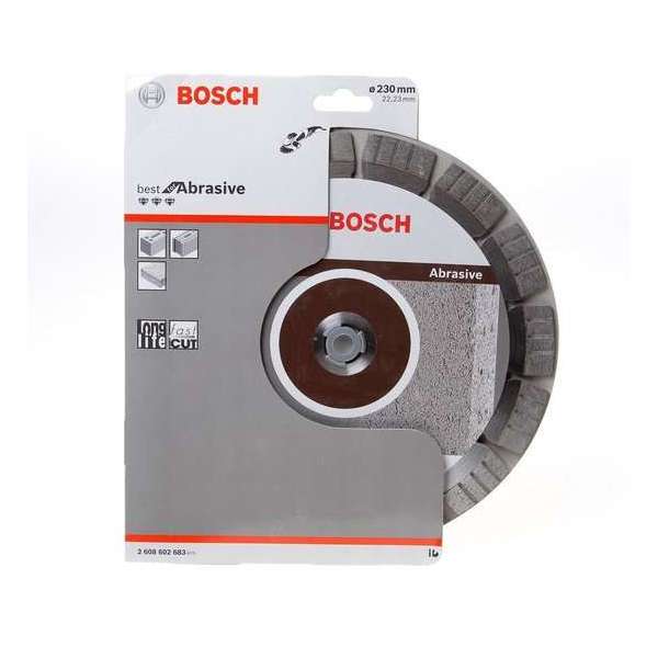 Bosch - Diamantdoorslijpschijf Best for Abrasive 230 x 22,23 x 2,4 x 15 mm Bosch - Diamantdoorslijpschijf Best for Abrasive 230 x 22,23 x 2,4 x 15 mm