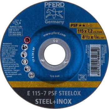 PFERD Afbraamschijf staal/rvs E 115-7 PSF STEELOX