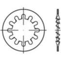 Tandwielen Binnendiameter: 4.3 Mm Din 6797 Verenstaal Galvanisch Verzinkt 500 Stuks Toolcraft 138376