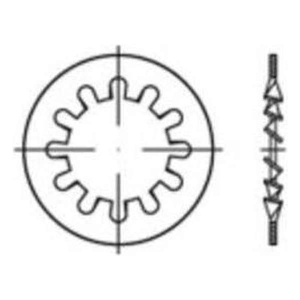 Tandwielen Binnendiameter: 4.3 Mm Din 6797 Verenstaal Galvanisch Verzinkt 500 Stuks Toolcraft 138376 Tandwielen Binnendiameter: 4.3 Mm Din 6797 Verenstaal Galvanisch Verzinkt 500 Stuks Toolcraft 138376