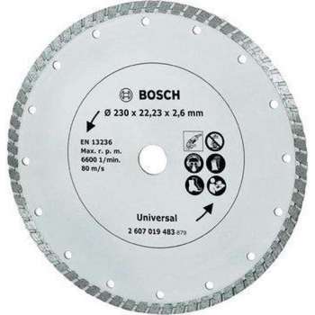 DIAMANTSCHIJF 230MM -  TURBO