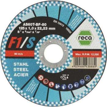 Reca Doorslijpschijf F1/S  115x1 mm - recht - staal (25 stuks)