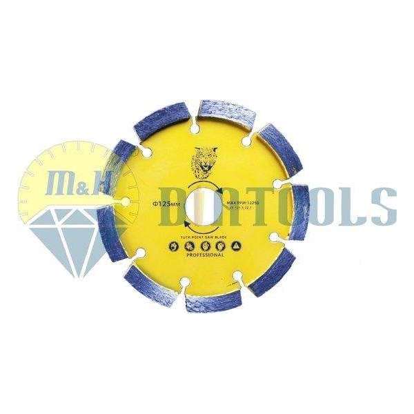 M&H diatools Diamantzaag Voegenfrees Voegenscijf laser gelast 125mm X asgat 22,2mm X 8-voor nat werk-Diamantgereedschappen M&H diatools Diamantzaag Voegenfrees Voegenscijf laser gelast 125mm X asgat 22,2mm X 8-voor nat werk-Diamantgereedschappen