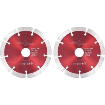 vidaXL Diamantzaagbladen 2 st 125 mm staal