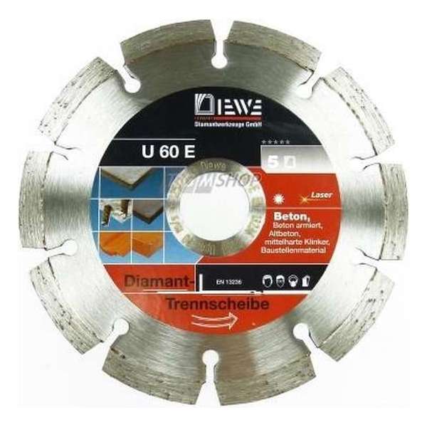Diewe 125mm Diamond Blade U 60 E Diewe 125mm Diamond Blade U 60 E