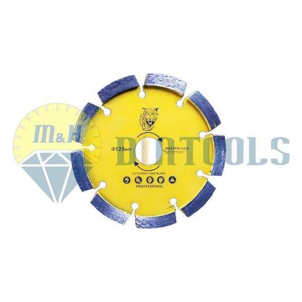 M&H diatools Diamantzaag Voegenfrees Voegenscijf laser gelast 125mm X asgat 22,2mm X 6-voor nat werk-Diamantgereedschappen M&H diatools Diamantzaag Voegenfrees Voegenscijf laser gelast 125mm X asgat 22,2mm X 6-voor nat werk-Diamantgereedschappen