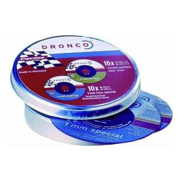 Dronco As 60 T Inox 6900945-100 Doorslijpschijf Recht 125 Mm 22.23 Mm 10 Stuks Dronco As 60 T Inox 6900945-100 Doorslijpschijf Recht 125 Mm 22.23 Mm 10 Stuks