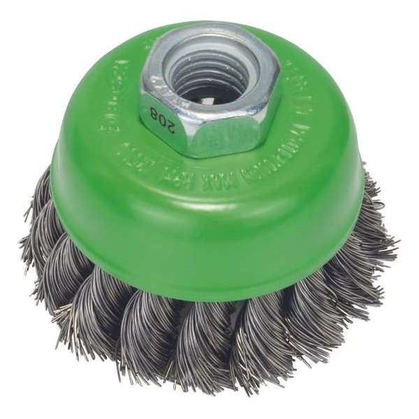 Bosch - Komstaalborstel, roestvrij 65 mm, 0,35 mm, 12500 U/ min, 14 Bosch - Komstaalborstel, roestvrij 65 mm, 0,35 mm, 12500 U/ min, 14