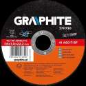 GRAPHITE doorslijpschijf 115x22x0,8mm metaal industrie inox, 41 a60-t-bf