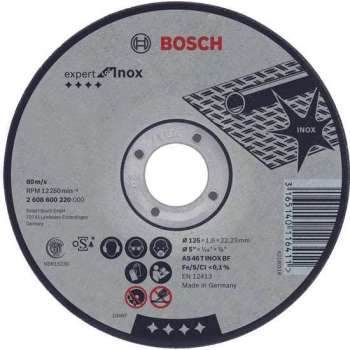 Doorslijpschijf recht Expert for Inox AS 30 S INOX BF, 115 mm, 22,23 mm, 3,0 mm 1st