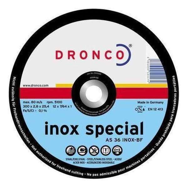 Dronco Doorslijpschijf - Dun 115 x 1.6 x 22.2 Dronco Doorslijpschijf - Dun 115 x 1.6 x 22.2