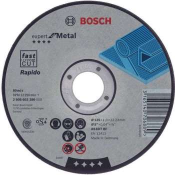 Doorslijpschijf gebogen Expert for Metal - Rapido AS 46 T BF, 180 mm, 22,23 mm, 1,6 mm 1st