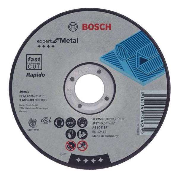 Doorslijpschijf gebogen Expert for Metal - Rapido AS 46 T BF, 180 mm, 22,23 mm, 1,6 mm 1st Doorslijpschijf gebogen Expert for Metal - Rapido AS 46 T BF, 180 mm, 22,23 mm, 1,6 mm 1st