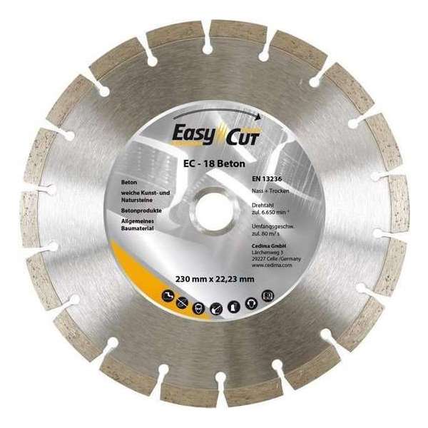 Diamant-doorslijpschijf EC- 18 115x1,9x10x22,23mm CEDIMA Diamant-doorslijpschijf EC- 18 115x1,9x10x22,23mm CEDIMA
