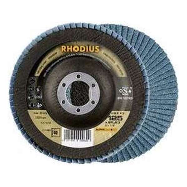 Rhodius 210480 Rhodius LSZ F 3 serrated washer 115x22-P60 Diameter 115 mm 1 pc(s) Rhodius 210480 Rhodius LSZ F 3 serrated washer 115x22-P60 Diameter 115 mm 1 pc(s)