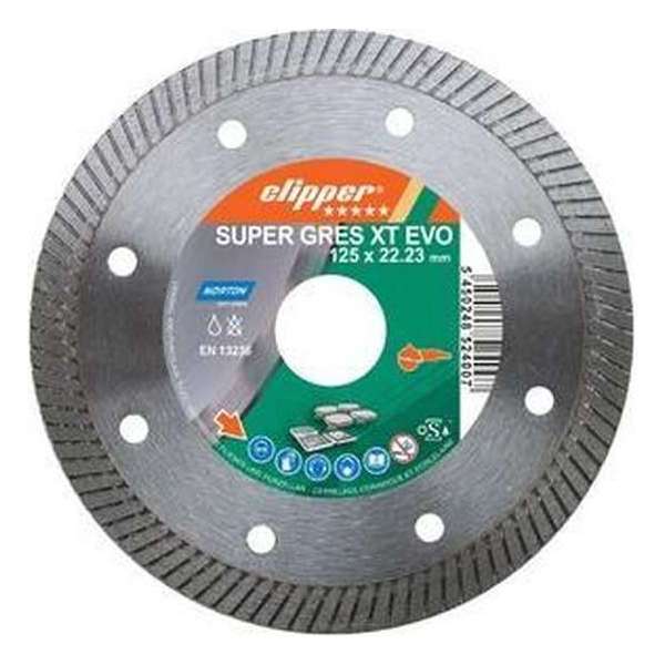 Clipper 70184644760 Super Gres XT Evo Diamantzaagblad - 125 x 22,23mm - Gres Clipper 70184644760 Super Gres XT Evo Diamantzaagblad - 125 x 22,23mm - Gres