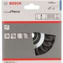 Bosch - Kegelborstel 100 mm, 0,5 mm, 12500 U/ min, 12 mm, 14