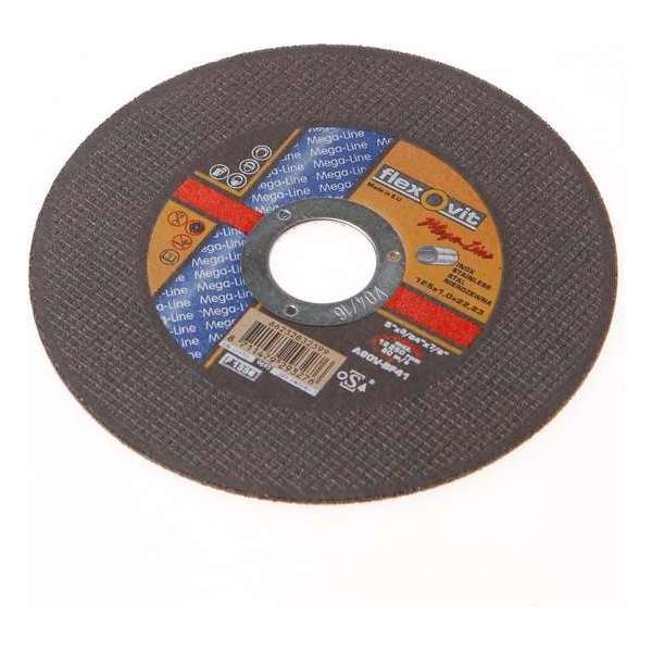 Flexovit Doorslijpschijf vlak RVS A 60 V-BF41 INO x 125 x 1 x 22.2mm (Prijs per 5 stuks) Flexovit Doorslijpschijf vlak RVS A 60 V-BF41 INO x 125 x 1 x 22.2mm (Prijs per 5 stuks)