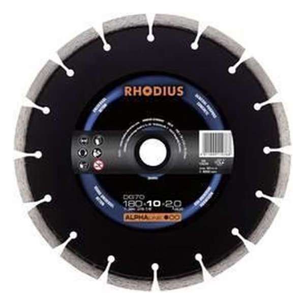 Rhodius 304092 Rhodius DG70 diamantdoorslijpschijf 125 x 7,0 x 1,6 x 22,23 mm Diameter 125 mm 1 stuk(s) Rhodius 304092 Rhodius DG70 diamantdoorslijpschijf 125 x 7,0 x 1,6 x 22,23 mm Diameter 125 mm 1 stuk(s)
