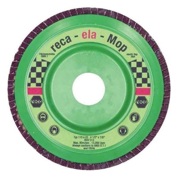 Reca Lamellenschijf Ela-Mop 115 mm K40 Zirkonium (10 stuks) Reca Lamellenschijf Ela-Mop 115 mm K40 Zirkonium (10 stuks)