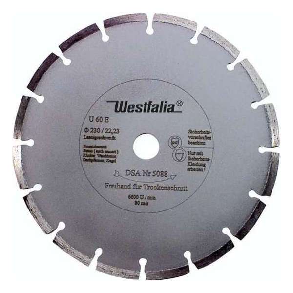 Westfalia Diamantzaagblad 125 mm Lasergelaste segmenten Westfalia Diamantzaagblad 125 mm Lasergelaste segmenten