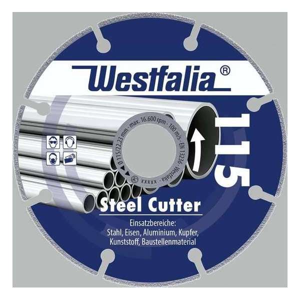 Diamantslijpschijf Steel Cutter, diameter 115 mm Diamantslijpschijf Steel Cutter, diameter 115 mm