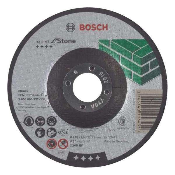 Bosch - Doorslijpschijf gebogen Expert for Stone C 24 R BF, 125 mm, 22,23 mm, 2,5 mm Bosch - Doorslijpschijf gebogen Expert for Stone C 24 R BF, 125 mm, 22,23 mm, 2,5 mm