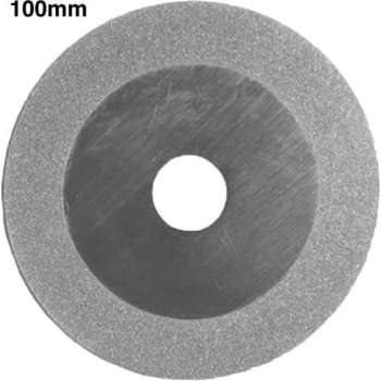 Doorslijpschijf diamant – Diamantslijpschijf - Slijpschijf – 100mm - Diamant slijpschijf ø22,23 mm – Zilver