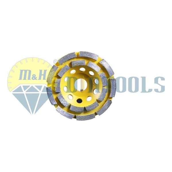 M&H diatools Diamantfrees - universeel dubbel 115mm X asgat 22,2mm M&H diatools Diamantfrees - universeel dubbel 115mm X asgat 22,2mm