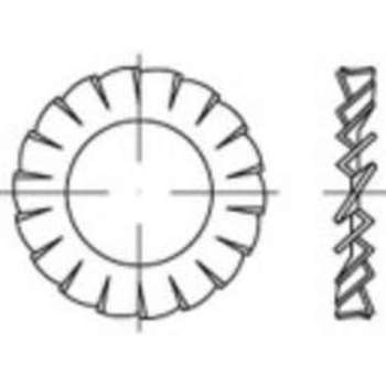 Lamellenschijven Binnendiameter: 4.3 Mm Din 6798 Verenstaal Galvanisch Verzinkt 500 Stuks Toolcraft 138453