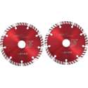 vidaXL Diamantzaagbladen 2 st met turbo 125 mm staal