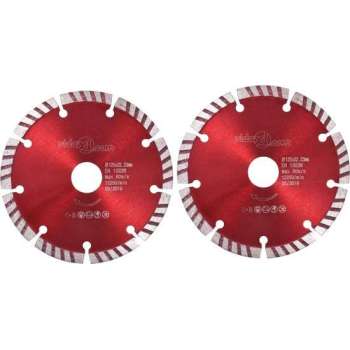 vidaXL Diamantzaagbladen 2 st met turbo 125 mm staal