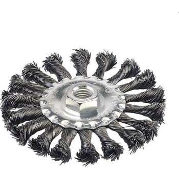 Silverline 656640 Staalborstel met getordeerd draad - 115mm