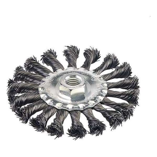 Silverline 656640 Staalborstel met getordeerd draad - 115mm Silverline 656640 Staalborstel met getordeerd draad - 115mm
