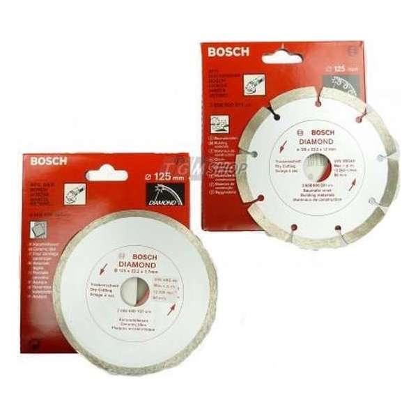 Bosch 2608602130 Accessories Two Diamond Blades - 125 mm tiles and construction Bosch 2608602130 Accessories Two Diamond Blades - 125 mm tiles and construction
