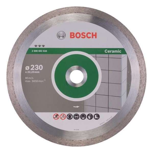 Bosch - Diamantdoorslijpschijf Best for Ceramic 230 x 22,23 x 2,4 x 10 mm Bosch - Diamantdoorslijpschijf Best for Ceramic 230 x 22,23 x 2,4 x 10 mm