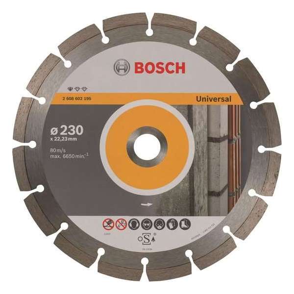 Bosch - Diamantdoorslijpschijf Standard for Universal 230 x 22,23 x 2,3 x 10 mm Bosch - Diamantdoorslijpschijf Standard for Universal 230 x 22,23 x 2,3 x 10 mm